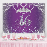 Lila Bokeh Süss 16 Geburtstag Hintergrund Prinzessin Mädchen